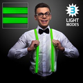 Light Up Green Suspenders w/Jade LEDs
